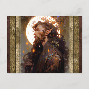 Elf Man Fantasy Art Postkarte