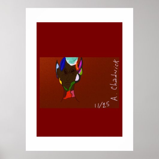 Elf Map Art Poster (Vorne)