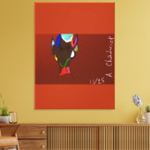 Elf Map Art Stretched Canvas Print Leinwanddruck (Insitu (Wohnzimmer))