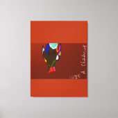 Elf Map Art Stretched Canvas Print Leinwanddruck (Vorderseite)