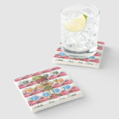 Elf Marble Stone Untersetzer Weihnachten (Seitenansicht)