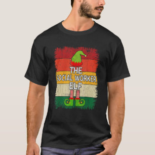 Elf Matching Group, Sozialarbeiter Weihnachten Par T-Shirt