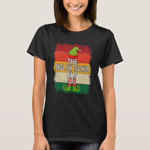 Elf Matching Group Xmas Party des Englischen Lehre T-Shirt