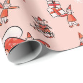 Elf Mischief Wrapping Paper Geschenkpapier (Rolleneckpunkt)