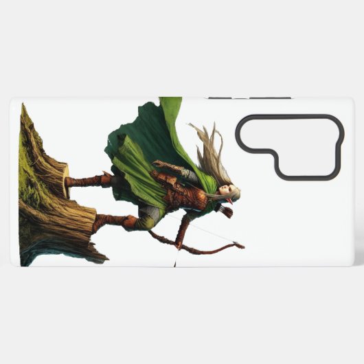 Elf mit Bow Samsung Galaxy Hülle (Rückseite (Horizontal))