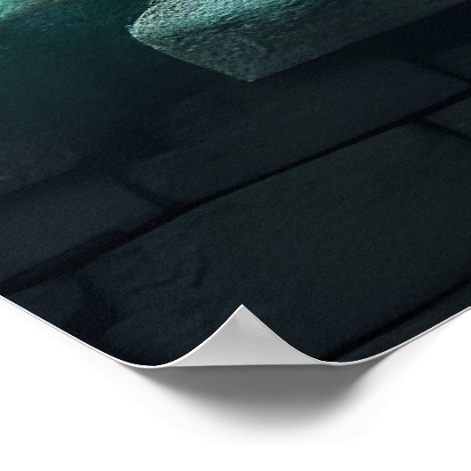 Elf mit Drachenei Poster (Ecke)