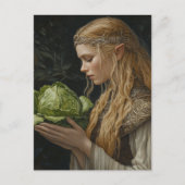 Elf mit einem Kopf Lettuce Postkarte (Vorderseite)