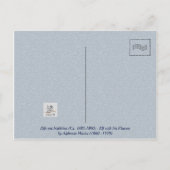 Elf mit Iris-Blume von Alphonse Mucha Postkarte (Rückseite)