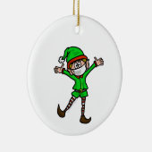 Elf mit Maske COVID-19 Weihnachtsschmuck (Rechts)