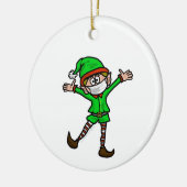 Elf mit Maske COVID-19 Weihnachtsschmuck (Links)