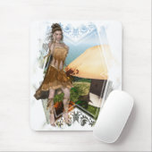 Elf mit Mushroom D1 Designs Mousepad (Mit Mouse)