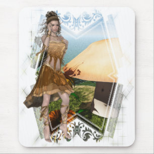 Elf mit Mushroom D1 Designs Mousepad