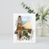 Elf mit Mushroom D1 Designs Postkarte (Stehend Vorderseite)