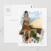 Elf mit Mushroom D1 Designs Postkarte (Vorne/Hinten)