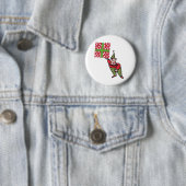 Elf mit Polka Dot Gift-Taste Button (Beispiel)