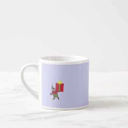 Elf mit Red Box Espresso Tasse (Links)