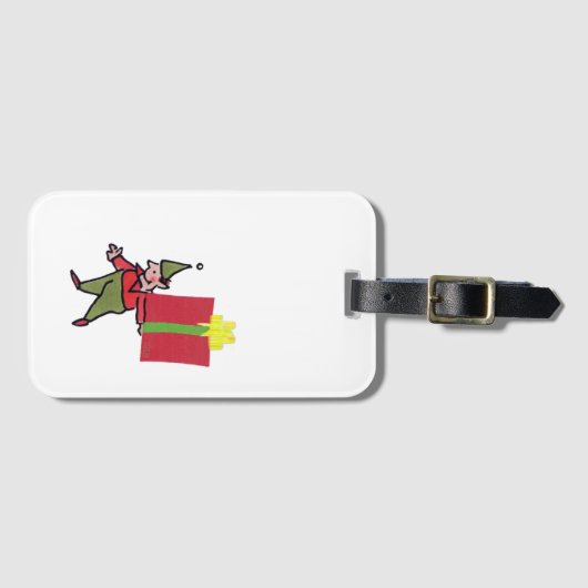 Elf mit rotem Kofferanhänger (Vorderseite (Horizontal))