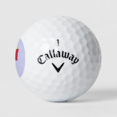 Elf mit Roter Box Callaway Warbird Golf Bälle 3 pk (Logo)