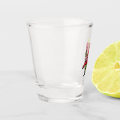 Elf mit Roter Box-Klarglas Schnapsglas (Links)
