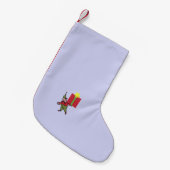 Elf mit Roter Box Weihnachten Strumpf klein Kleiner Weihnachtsstrumpf (Vorderansicht (hängend))