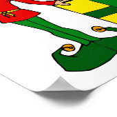 Elf mit Verpackung Poster (Ecke)