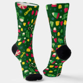 Elf Movie Candy Muster Socks Socken (Gewinkelt)