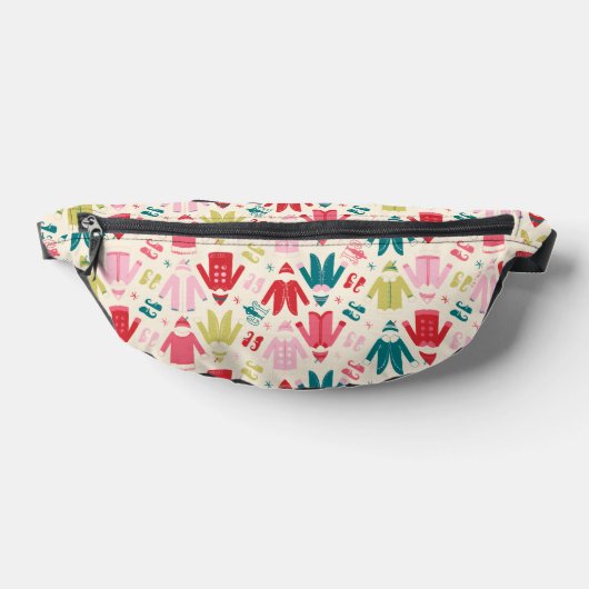 Elf-Muster für farbenfrohe Mäntel und Schuhe Bauchtasche (Ablage )