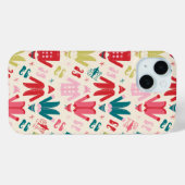 Elf-Muster für farbenfrohe Mäntel und Schuhe Case-Mate iPhone Hülle (Rückseite (Horizontal))