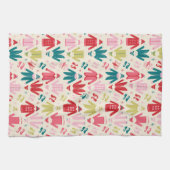 Elf-Muster für farbenfrohe Mäntel und Schuhe Geschirrtuch (Horizontal)