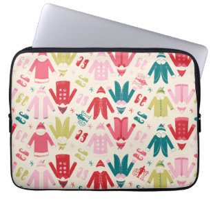 Elf-Muster für farbenfrohe Mäntel und Schuhe Laptopschutzhülle