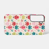 Elf-Muster für farbenfrohe Mäntel und Schuhe Samsung Galaxy Hülle (Rückseite (Horizontal))