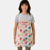 Elf-Muster für farbenfrohe Mäntel und Schuhe Schürze (Insitu)