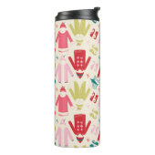 Elf-Muster für farbenfrohe Mäntel und Schuhe Thermosbecher (Nach links gedreht)