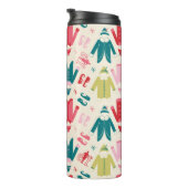 Elf-Muster für farbenfrohe Mäntel und Schuhe Thermosbecher (Nach rechts gedreht)