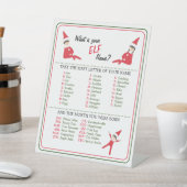 Elf Name Pedestal Sign Sockelschild (In SItu)