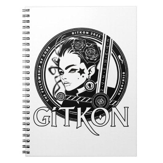 Elf Notebook | GitKon: Das Fellowship of Code Notizblock (Vorderseite)