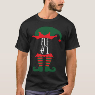 Elf Nummer 1 Fun Festive Familie Weihnachtself Kos T-Shirt