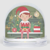 Elf on Shelf Christmas Snow Globe Schneekugeln (Rückseite)