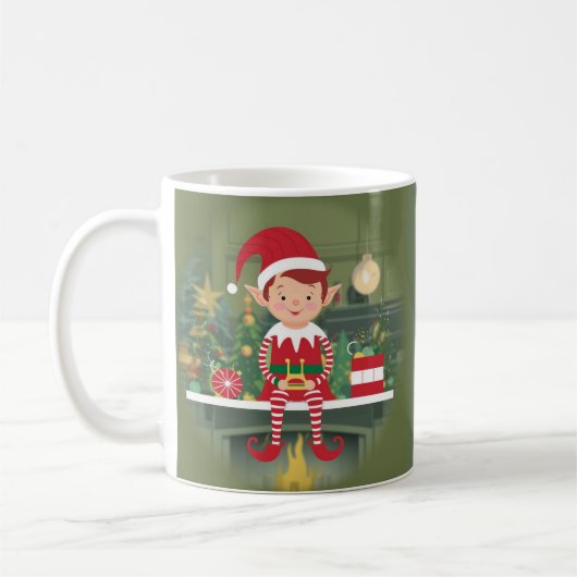 Elf on Shelf Coffee Tasse (Links)