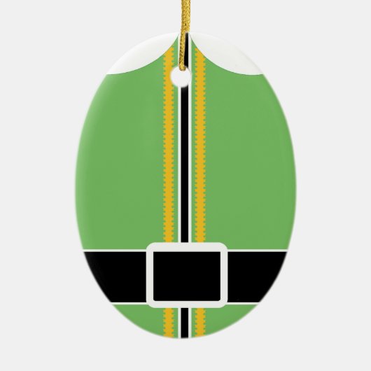 Elf-Ovalschmuck Keramikornament (Vorne)