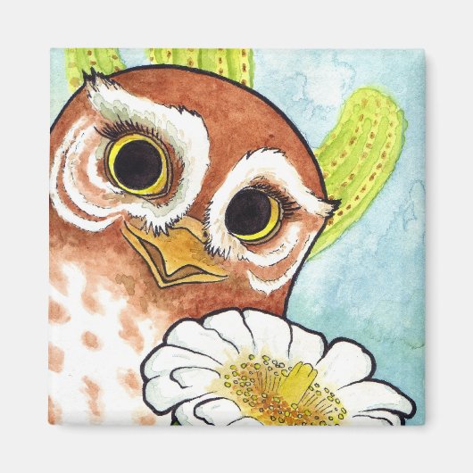 Elf Owl Magnet (Vorne)