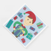 Elf Packgeschenke Serviette (Ecke)