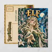 Elf, Paper Cut Monster Postkarte (Vorne/Hinten)