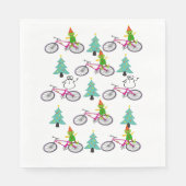 Elf Paper Napkins, frohe Weihnachtsbaum Serviette (Vorderseite)