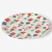 Elf Pappteller (Schrägansicht)