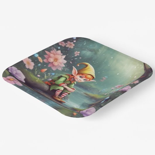 Elf Pappteller (Gewinkelt)