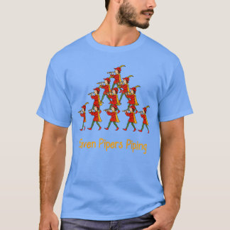 Elf Pfeifer PfeifenZwölf Tage der Weihnachtsfamili T-Shirt