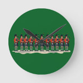 Elf Pipers, die leidenschaftlichen Apostel ausgesc Runde Wanduhr (Vorderseite)