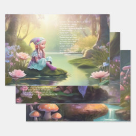 Elf Poetry Geschenkpapier Set