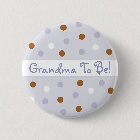 Elf-Polka-Punkt-Großmutter, zum Button zu sein (Vorderseite)